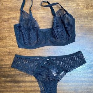 Victoria’s Secret Mesh Lingerie Set